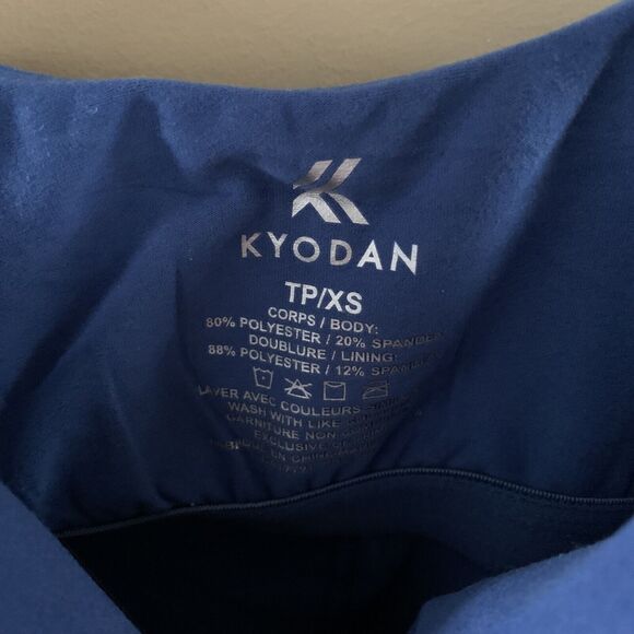 Kyodan Ultra Soft Athletic Dress Built In Bra and Shorts Size XS Cobalt Heather - Picture 5 of 6